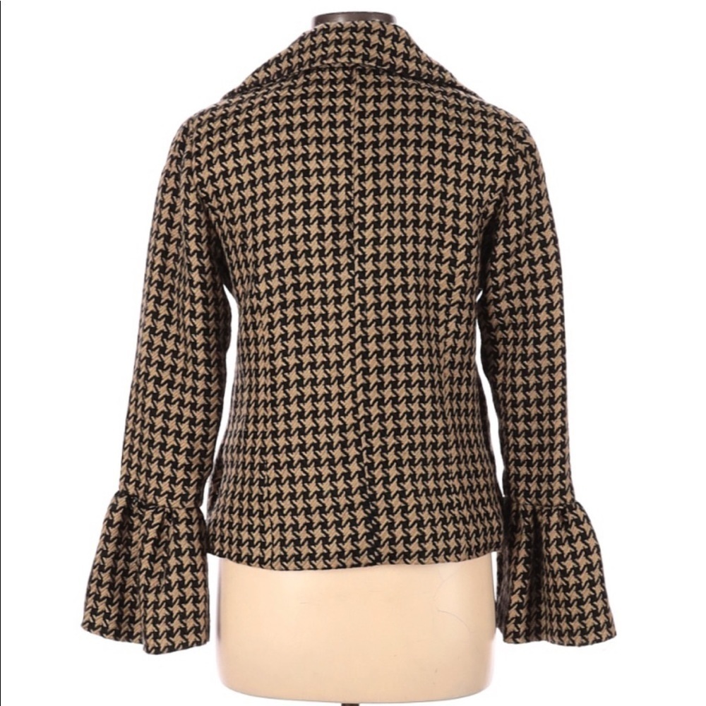 MAESTRO Houndstooth Bell Sleeve Blazer - Picture 3 of 11